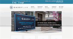 Desktop Screenshot of gaudylaw.com